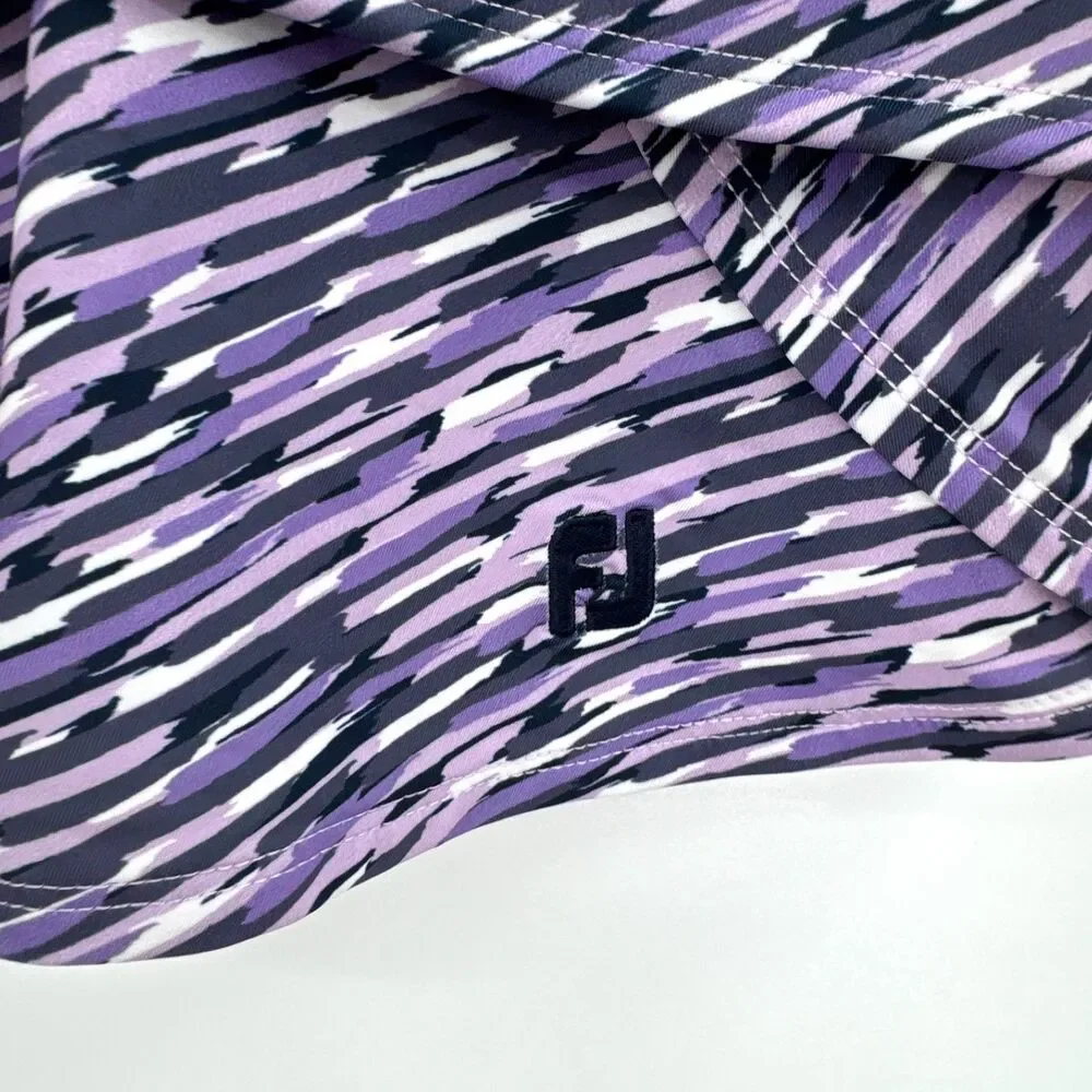 FOOTJOY Purple Gray White Layered Performance Golf Mini Skort Size S Small